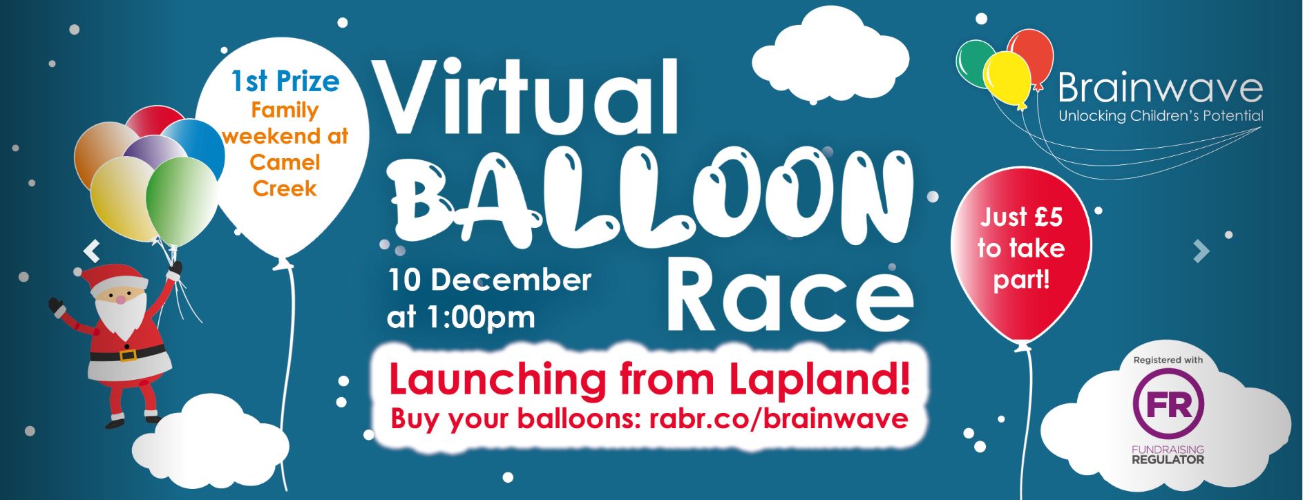 Virtual Balloon Race launch for Children's Charity Brainwave The